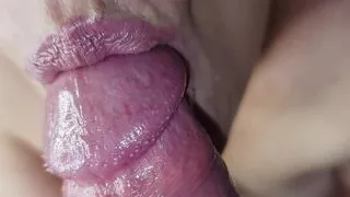 I Don't Stop Enjoying Your Dick. Close Up Sloppy Blowjob, Sloppy Sucking Dick ASMR