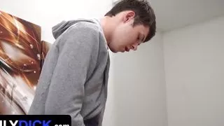 Twink Stepson Gets Fucked Hard By Naughty Step-father & Big Dick Step Uncle - Family Dick