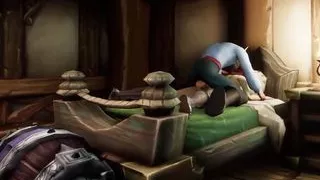 Fucking the Guard Girl in her barracks - Warcraft Porn Parody Short Clip