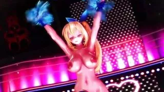 Sexy Cheerleader With Huge Tits Dancing