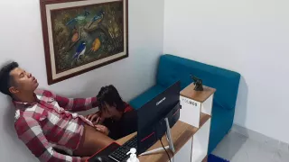 My Bosss Slut Comes In To Suck My Dick Part 1