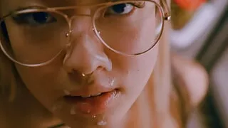 Petite Asian fucks a cucumber and gets railed in the kitchen - Themindoftommy