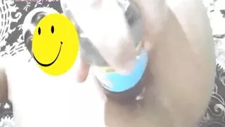 fucking my hijabi ass with a bottle