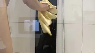 Old Clip from 2018: Taking a Shower in Chastity