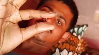 Naughty boy masterbating and fingering, the door was open