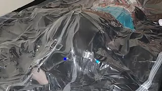 Dec 15 2022 - VacPacked under heavy leather sheeting & inside of my leather straitjacket