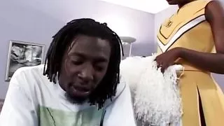 Fat ass cheerleader pleasing a tick Bbc with her amazing moves in the bedroom