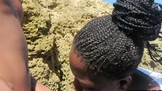Beach Blowjob From Teen