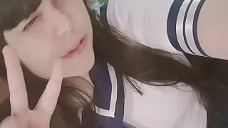 Cute cosplay girl masturbating - Hana Lily