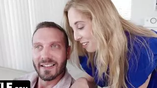 Gold Digger Scammer Is Tricked Into Fucking Both Her Husband And Her Stepson To Keep Her Comfy Life