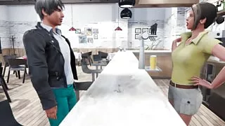 Restaurant me customer ne waitress ko Choda