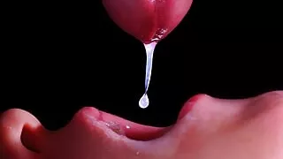 CLOSE UP: BEST Milking Mouth for your DICK! Sucking Cock ASMR, Tongue and Lips BLOWJOB DOUBLE CUM -XSanyAny
