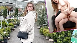 Mega brazen shopping tour!! User towed and ridden in the garden center!