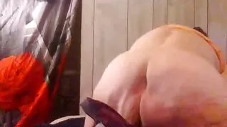 Horny Granny Riding N Showing Her Fanny