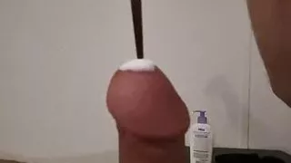 Dilating cock with Chopstick