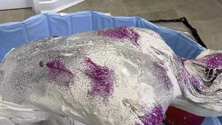 Clay and Glitter - Wam Wet and Messy Sploshing