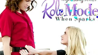 GIRLSWAY - Naughty Electrician MILF Fucks Her New Apprentice In Their Client's House During a Break