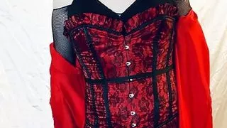 Sissy Sub Slut in Slut Lingerie and heavy makeup undresses to lingerie!