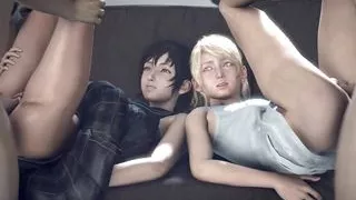 Iris And Luna Bot Getting Pussy Fucked SFM (Clothed Version)