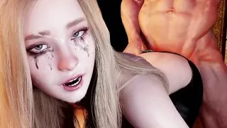 Blonde Girlfriend ass Drilling in a Dungeon - 3D Porn Short Clip