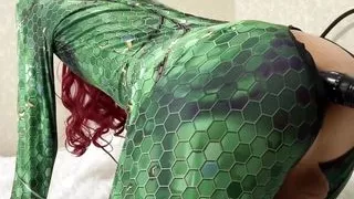 Cute trans girl anal with fuck machine