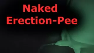 Peeing with erection while fapping during a nude walk in public at night. (008) Pissing Tobi00815