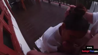 Amateur Thai Girlfriend Teen Big Cock Blowjob After