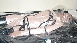 Jul 2 2023 - VacPacked in my pink PVC combodress with my PVC face shield PVC lead aprons rubber aprons and PVC aprons