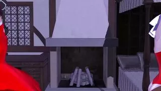 2 Cuties Dancing + Threesome Sex (3D HENTAI)