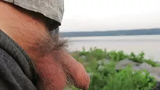 Uncut hairy dicks little morning walk & piss