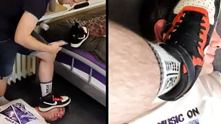 Trampling training for my horny sub