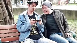 Big breasted girl orgasms during sex under dicks of two men