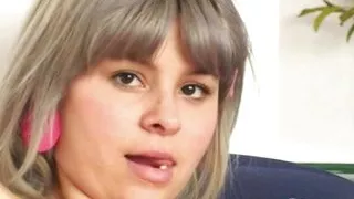 Hot Blonde Playing natural tits and pussy