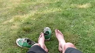 Jacking off at camp!