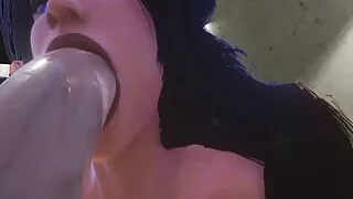 Blowjob in a parking lot (Part 1) Animation