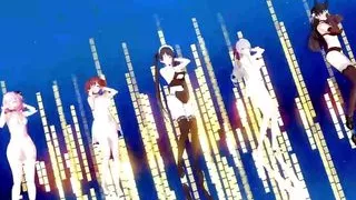 5 Sexy Girls Dance (3D HENTAI)