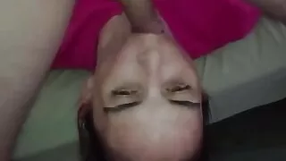 Lunchtime quick throat fuck