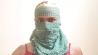 Indian muslim shemale big cock and doing Handjob for her cock at home