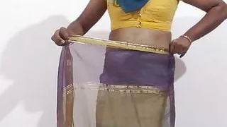 Gunjan in saree