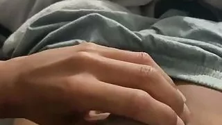 One way to get my big brother horny is to start rubbing my feet all over his cock