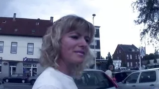 Blonde granddaughter in nylons presents her fuck cunt