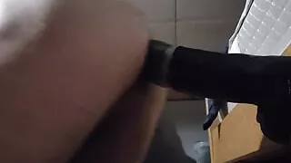 Ass fuck Huge dildo