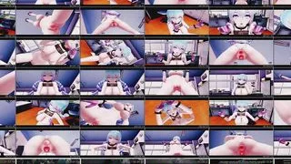 Dance By Slave Full Nude + Multiple Penetration (No Man Model) (3D HENTAI)