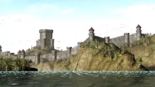 Dwarf knight plays with a sexy young princess slave in the medieval castle