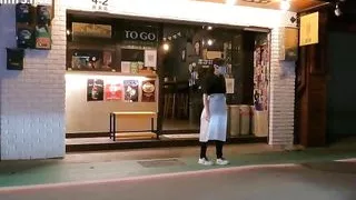 Sexy Asian waitress with big boobs and big butts have a hardcore sex with big dick