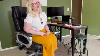 Sniff Your Boss' Dirty Nylons as She Sits on Your Face Fuck Her Smelly Cunt