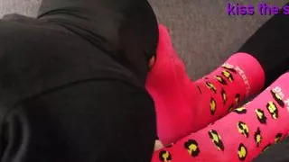 tGoS - 33 days worn pink leopard Dr. Martens socks