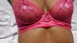 My french milf wife got some new underwear and wanted to show it off - and what's underneath too! See her sexy mom body