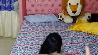 I was so horny that I couldn't stand it and I ended up masturbating with a dildo in my rich pussy