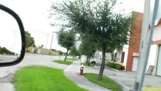 Beautiful model with chokker get nailed in pink bikini